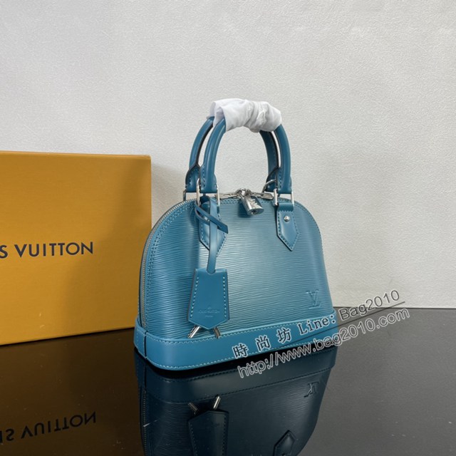 Lv路易威登2023專櫃新款顏色Alma BB手袋 LV水波紋皮革寬幅提花肩帶貝殼包 M20609 ydh5187